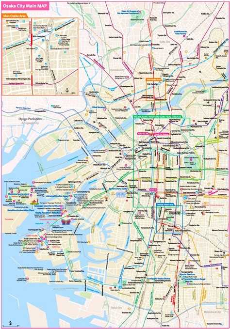 Osaka tourist map - Ontheworldmap.com