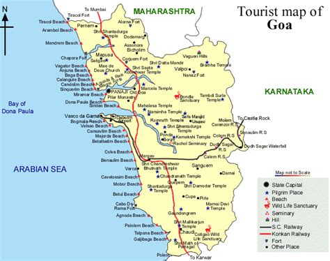 goa-tourist-map.gif (749×592) | Tourist map, Goa, Goa india