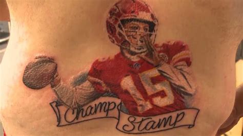 Chiefs fan gets tattoo of quarterback Patrick Mahomes, calls it 'Champ ...