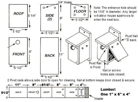 Free Wren House Plans Easy DIY Project