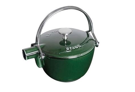 Staub Basil Enameled Cast Iron Round Tea Kettle