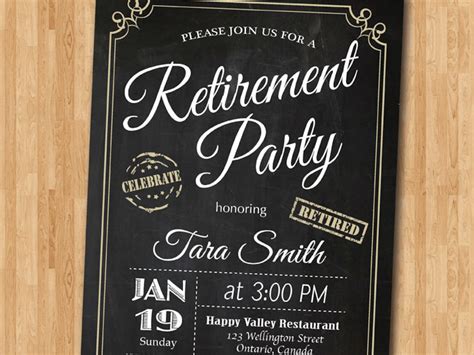 Retirement Invitation. Retirement Party Invitation. Retirement - Etsy