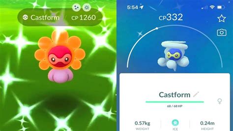 Pokemon Go Shiny Sunny & Snowy Castform Hunt - YouTube