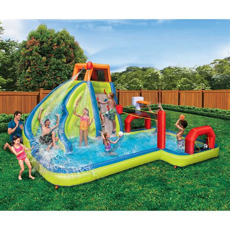 Banzai Multi-Sport Inflatable Water Slide and Park - Walmart.com