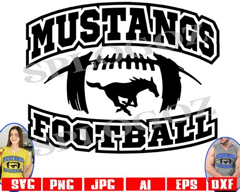 Mustangs Football Svg Mustang Football Svg Mustangs Football - Etsy