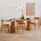 Willow Natural Wood Oval Dining Table - Laura James