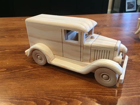 wooden handmade car. Model A Panel truck. toy cars trucks | Wooden toys ...