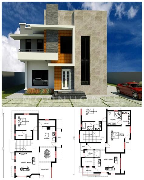 3 bedroom duplex house plan, modern home design, house floor plans, tv ...