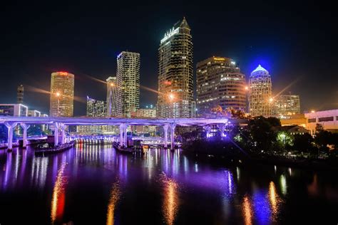 tampa skyline at night - The Adventures of Accordion Guy in the 21st Century