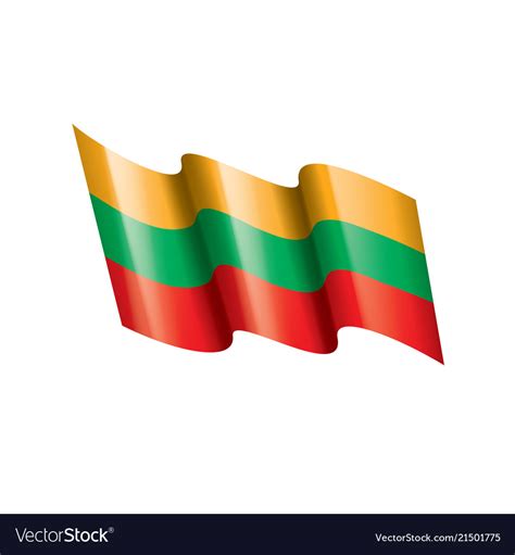 Lithuania flag Royalty Free Vector Image - VectorStock