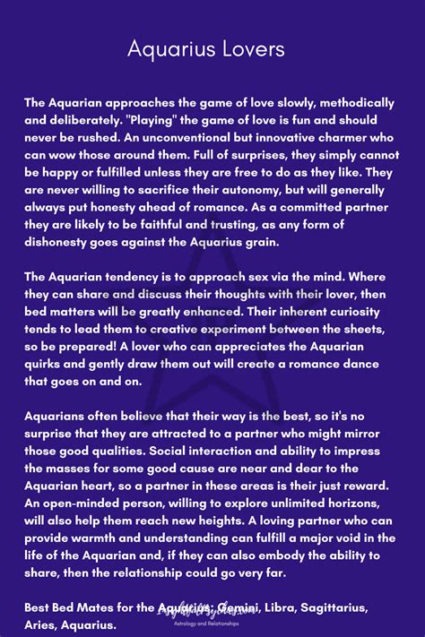 Deciphering Love: The Unconventional Ways of Aquarius in Love