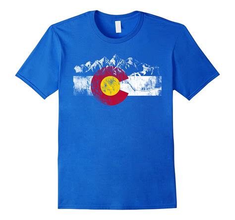 Colorado Flag Moutain Vintage T Shirt – Colorado Day Shirts