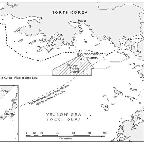 1 Map of the Region Displaying Yeonpyeong Islands, the Designated... | Download Scientific Diagram