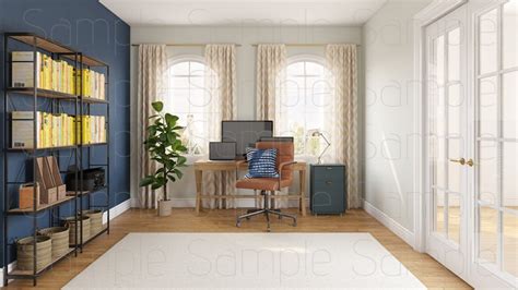 Realistic office background for zoom - nsaspaces