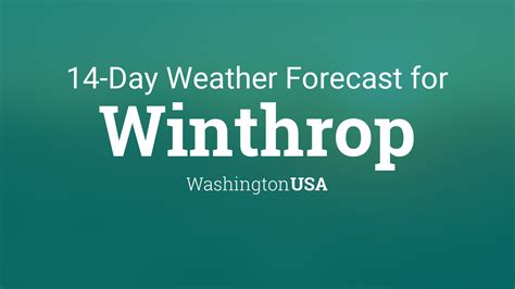 Winthrop, Washington, USA 14 day weather forecast