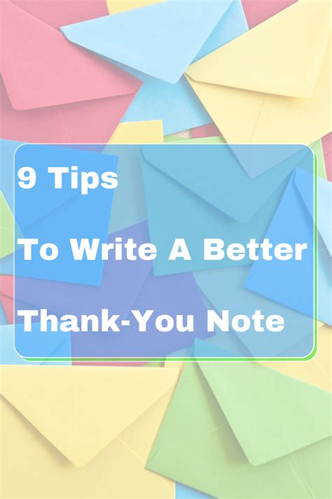 9 Tips to Write a Better Thank You Note | Thank you notes, Writing, Thank you note wording