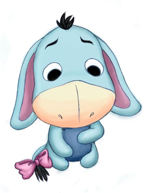 awww baby eeyore :) | Baby disney characters, Cute disney drawings, Eeyore