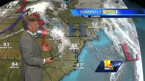 Maryland's Tuesday evening weather forecast - YouTube