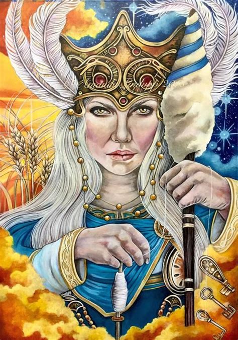 A4 Goddess Frigga Print | Etsy | Norse goddess, Norse, Goddess frigg