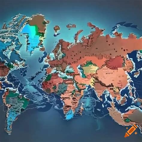 World map with russia missing