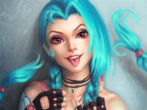 Jinx Unleashed: Piltover & Zaun HD Wallpaper by Ayya Saparniyazova