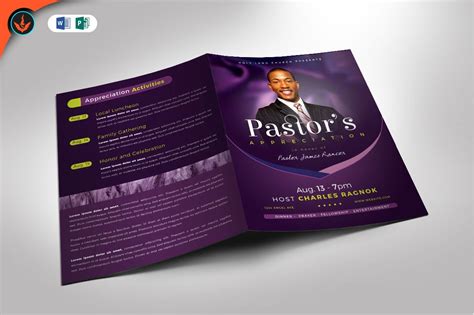 Pastor Appreciation Day Program Template - Printable Form, Templates and Letter