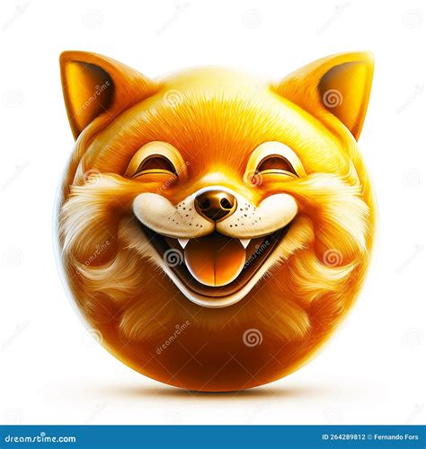 Happy face 3d fox emoji stock illustration. Illustration of cinematic ...