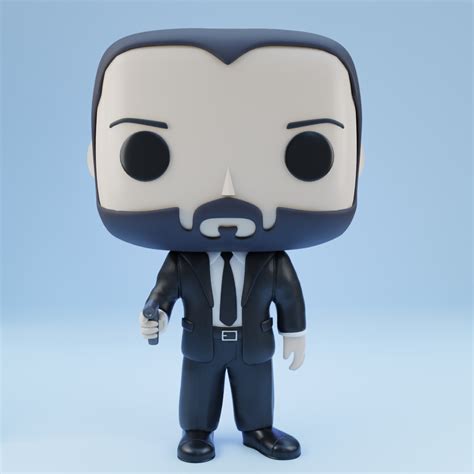 Fichier STL Keanu Reeves Funko Pop 👾 ・Modèle à télécharger et à imprimer en 3D・Cults