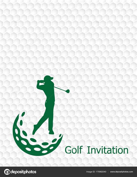 Golf Tournament Invitation Flyer Template Graphic Design Golfer ...