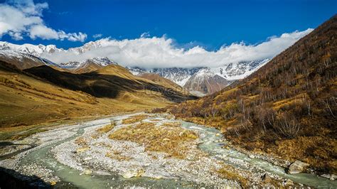 Tourist Attraction Caucasus Mountains Hiking Paradise Natural Sc ...