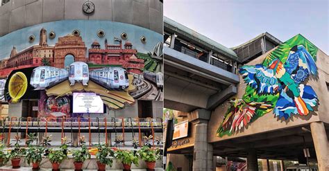 10 Prettiest Murals At Delhi Metro Stations To Check Out | So Delhi