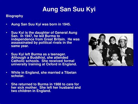 PPT - Aung San Suu Kyi PowerPoint Presentation, free download - ID:2736763