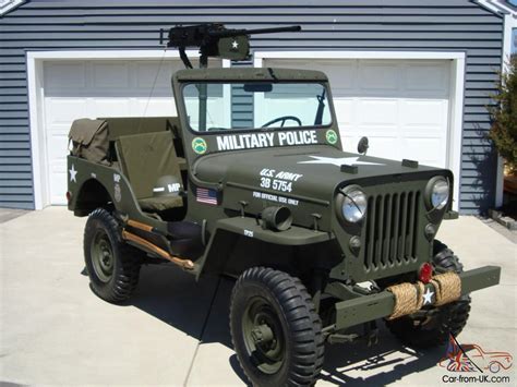 WILLYS 1960 CJ3B ARMY M606 STYLE VIETNAM MILITARY TYPE HIGHHOOD JEEP