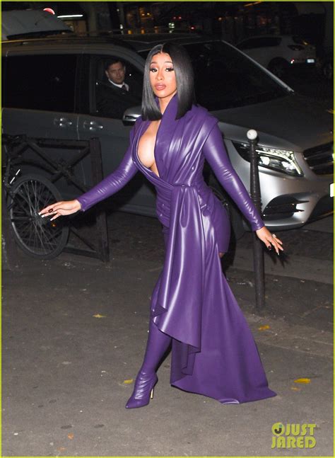 Cardi B Flaunts Her Assets in Form-Fitting Latex Dress: Photo 4363049 | Pictures | Just Jared