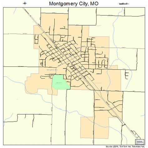 Montgomery City Missouri Street Map 2949574