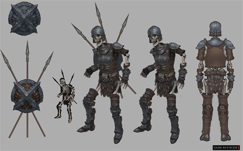 ArtStation - Skeleton warrior, Hwanggyu Kim | Skeleton warrior, Warrior ...