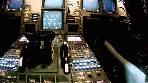 Airbus A330-300 Cockpit : Light Test - YouTube