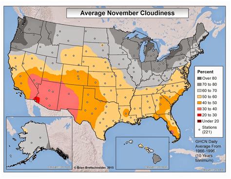 Average Cloud Cover Map