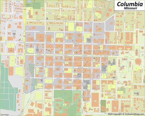 Columbia MO Map | Missouri, U.S. | Maps of Columbia