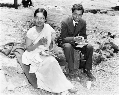 Subrahmanyan Chandrasekhar and his wife Lalitha Doraiswamy ...