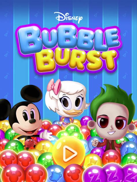 🕹️ Play Disney Bubble Burst Game: Free Online Cartoon Bubble Popping ...