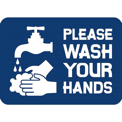 “Please Wash Hands” Restroom Decal | Poyant