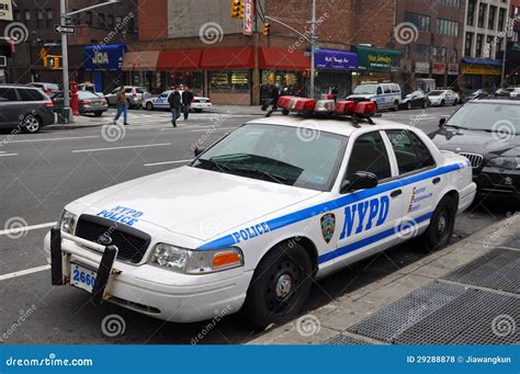 NYPD Ford Crown Victoria Police Car in NYC Editorial Stock Photo ...