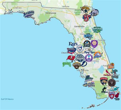 Sports Teams in Florida - Sport League Maps