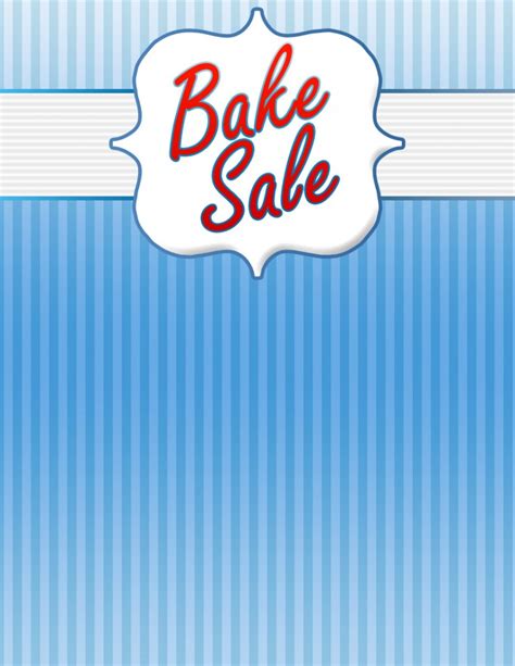 Retro Bake Sale Sign | Bake Sale Flyers – Free Flyer Designs