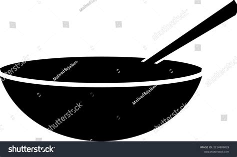 Bowl Spoon Social Media Emoji Vector Stock Vector (Royalty Free ...