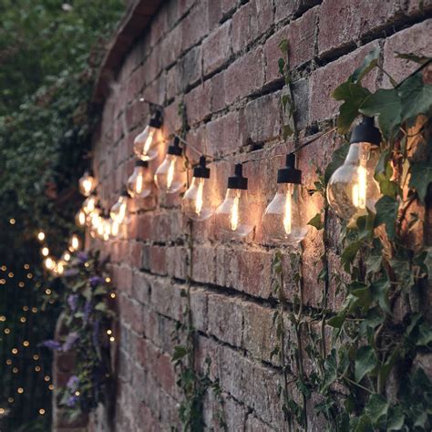 20 Warm White Vintage Style Solar Festoon Lights By Lights4fun