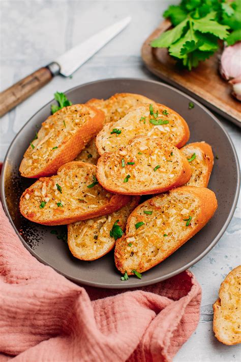 Crispy Air Fryer Garlic Bread - Full of Plants