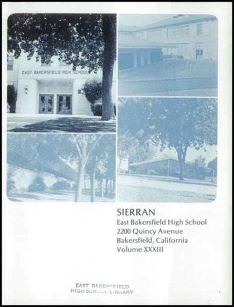 Explore 1971 East Bakersfield High School Yearbook, Bakersfield CA ...