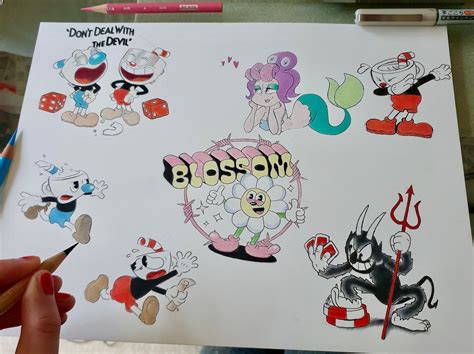 The Cuphead Show' Limited Edition Original Fan-art, 9 X 12 Tattoo Flash Designs - Etsy